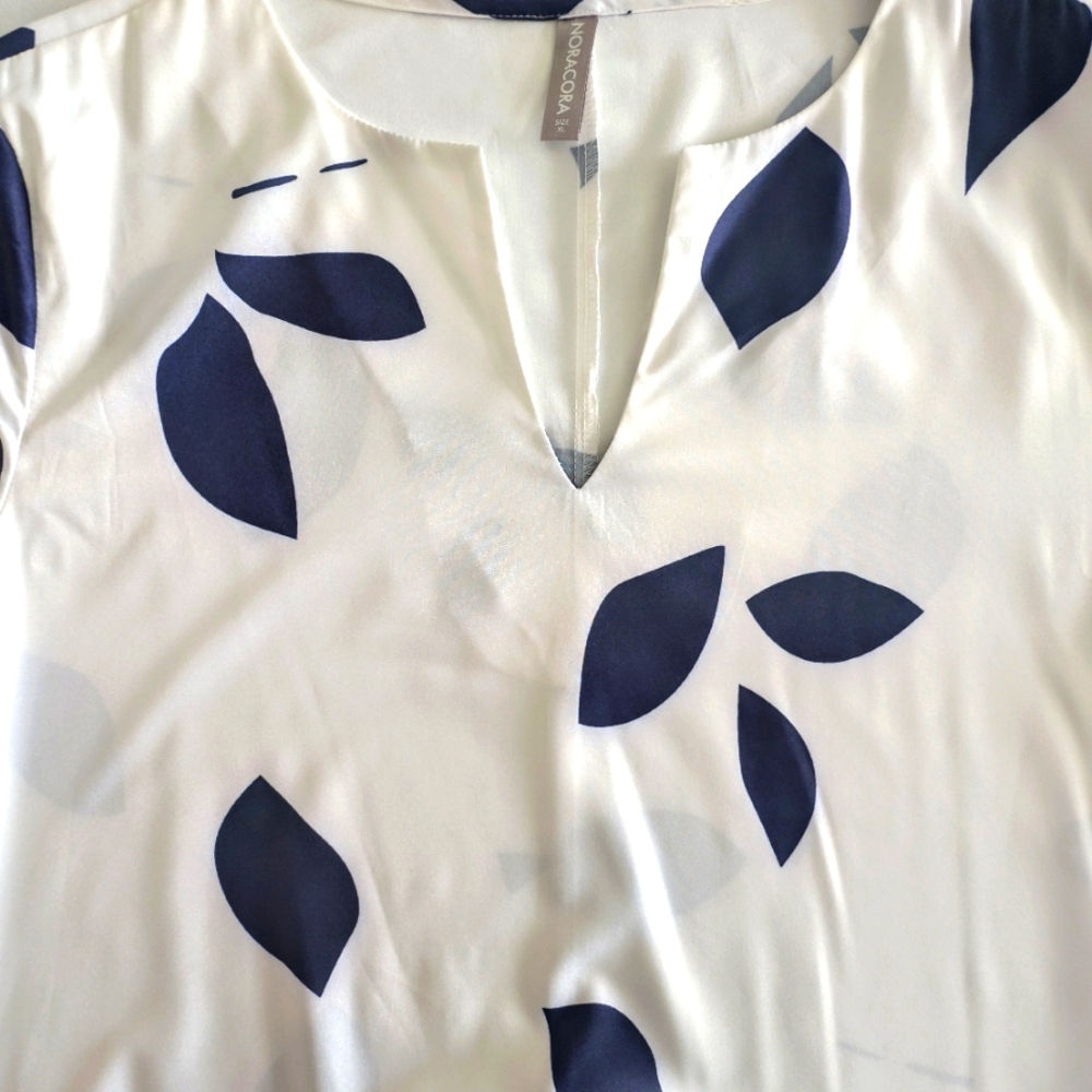 Nora Cora Blue & White Midi Dress